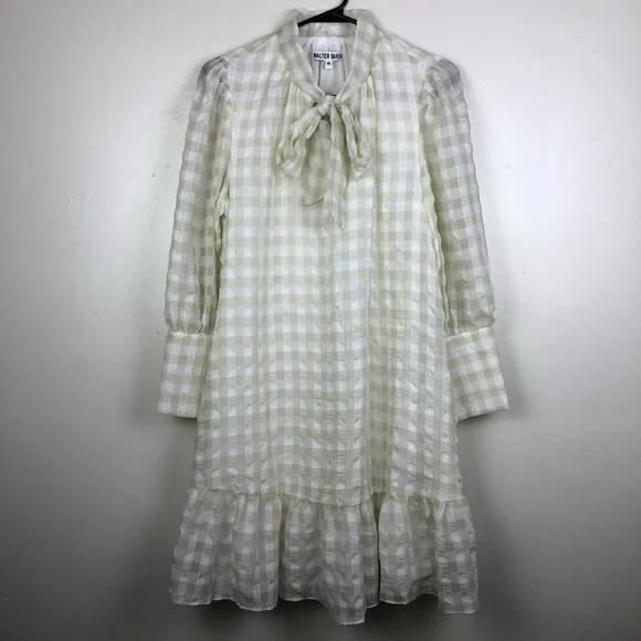 Walter Baker NWOT Gingham Baby Doll Dress - Picture 3 of 8